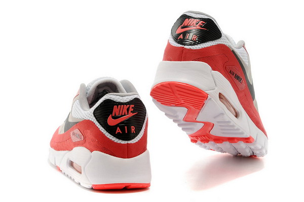 Air Max 90 Breathe Mens Shoe White / Black / Wolf Grey / Red
